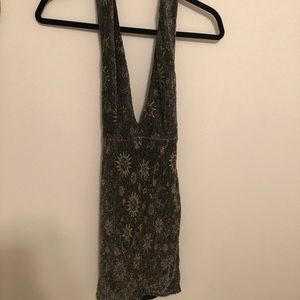 Halter mini dress
